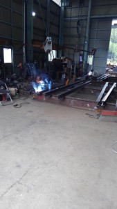 補強材で使用する鋼材の制作